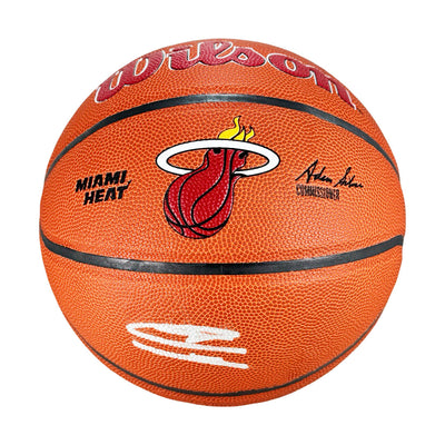 Tyler Herro Signed Wilson NBA Team Logo Basketball (JSA)