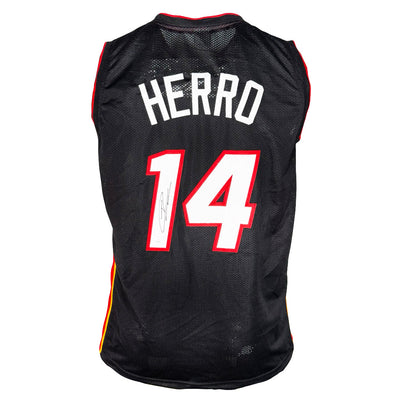 Tyler Herro Signed Miami Black Basketball Jersey (JSA)