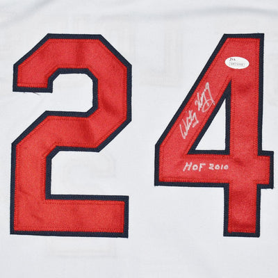Whitey Herzog Signed HOF 2010 Inscription St. Louis White Baseball Jersey (JSA)