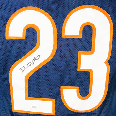 Devin Hester Signed Chicago Navy Game Style Football Jersey (Beckett)