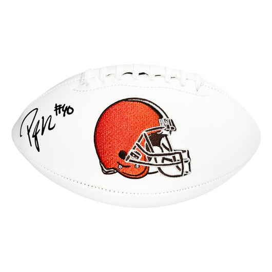 Peyton Hillis Signed Cleveland Browns Official NFL Team Logo Football (JSA)