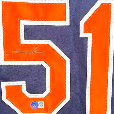 Trevor Hoffman Signed San Diego Blue Baseball Jersey (Beckett)