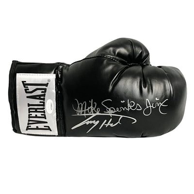 Larry Holmes and Michael Spinks Signed Black Boxing (JSA)