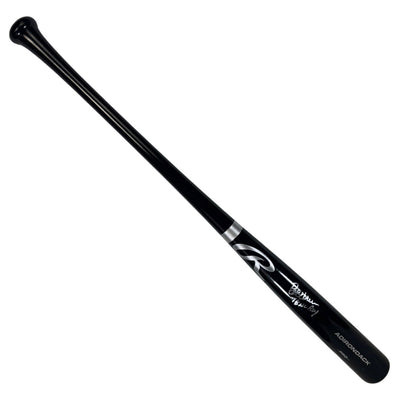 Bob Horner Signed 78 NL ROY Inscription Rawlings Black Baseball Bat (JSA)