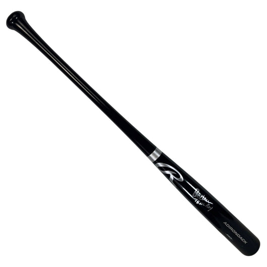 Bob Horner Signed 78 NL ROY Inscription Rawlings Black Baseball Bat (JSA)