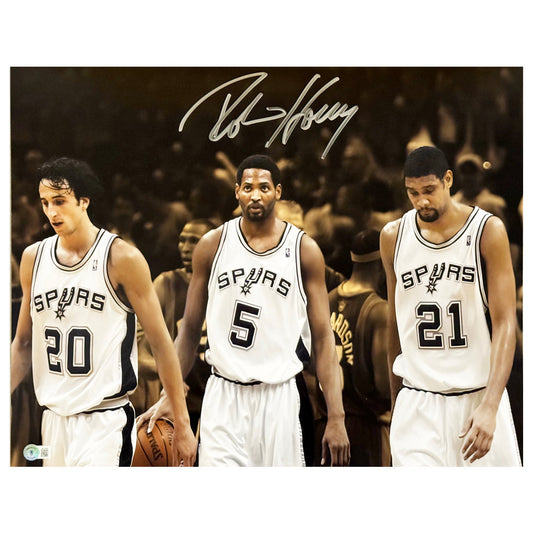 Robert Horry Signed San Antonio Big 3 16x20 Photo (Beckett)