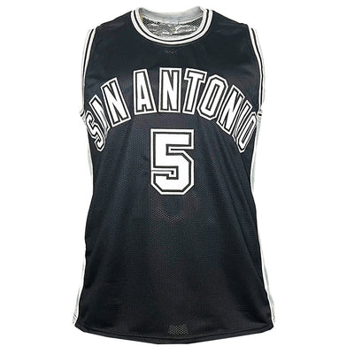 Robert Horry Signed San Antonio Black Basketball Jersey (Beckett)
