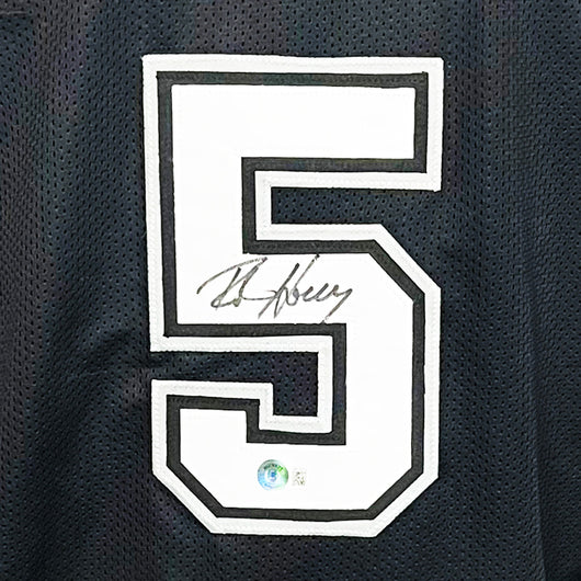 Robert Horry Signed San Antonio Black Basketball Jersey (Beckett)