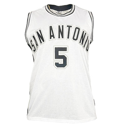 Robert Horry Signed San Antonio White Basketball Jersey (Beckett)