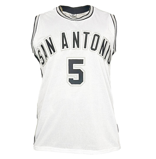 Robert Horry Signed San Antonio White Basketball Jersey (Beckett)