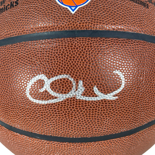 Alan Houston Signed New York Knicks NBA Team Logo Basketball (Beckett)