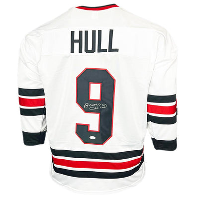Bobby Hull Signed Chicago White Hockey Jersey (JSA)