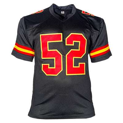 Creed Humphrey Signed Kansas City Black Football Jersey (JSA)