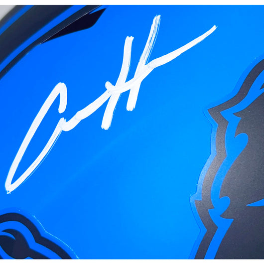 Aidan Hutchinson Signed Detroit Lions Rave Full-Size Replica Football Helmet (Beckett)
