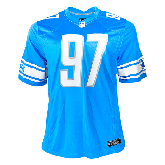Aidan Hutchinson Signed Authentic Detroit Lions Nike Football Jersey Medium (Beckett)