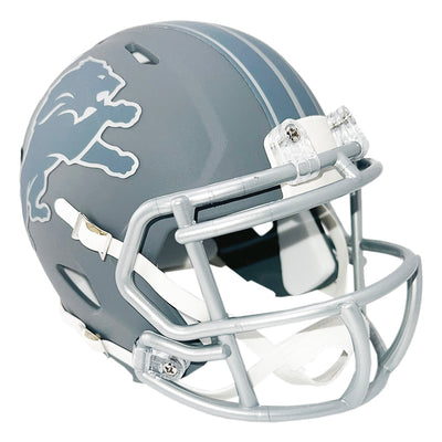 Aidan Hutchinson Signed Detroit Lions Slate Alternate Speed Mini Football Helmet (Beckett)