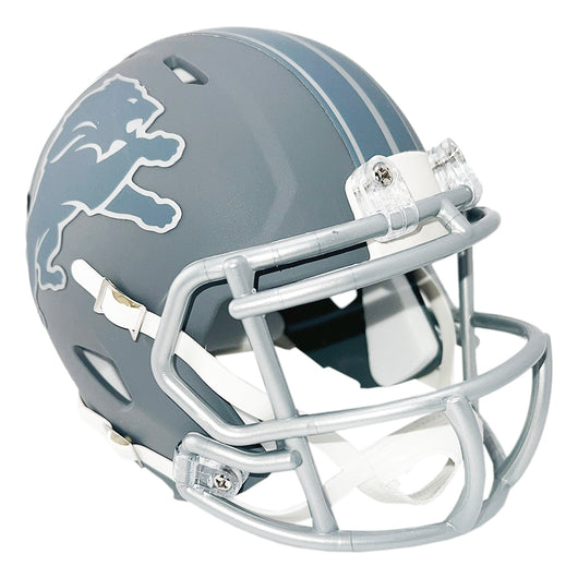 Aidan Hutchinson Signed Detroit Lions Slate Alternate Speed Mini Football Helmet (Beckett)