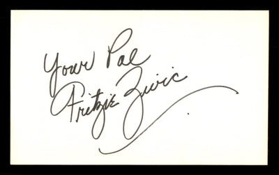 Fritzie Civic Autographed 3x5 Index Card "Your Pal" SKU #186894
