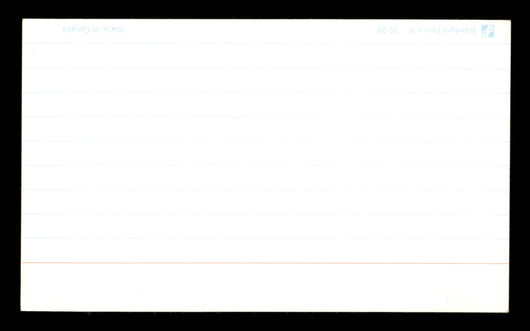 Les Sprague Autographed 3x5 Index Card SKU #186896