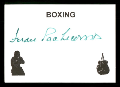 Ferdie Pacheco Autographed 4x5 Card Fight Doctor SKU #186904