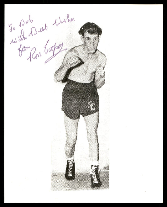 Ron Cooper Autographed 8x10 Photo "To Bob" SKU #186941