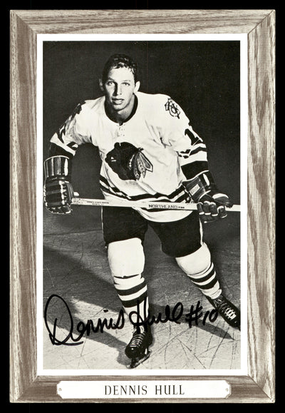Dennis Hull Autographed 1964-67 Beehive Group 3 4.5x6.5 Photo Chicago Blackhawks SKU #178199