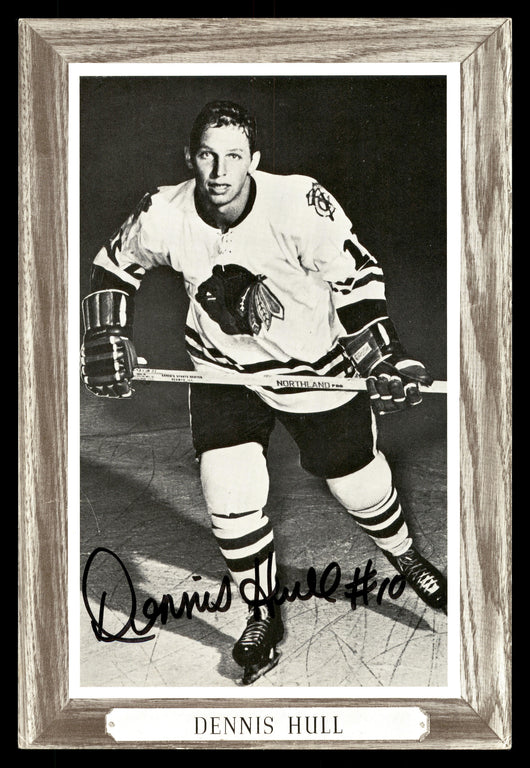 Dennis Hull Autographed 1964-67 Beehive Group 3 4.5x6.5 Photo Chicago Blackhawks SKU #178199