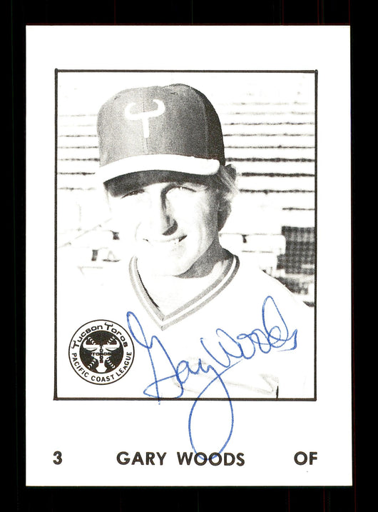 Gary Woods Autographed 1976 Cramer Rookie Card #3 Tucson Toros SKU #172163