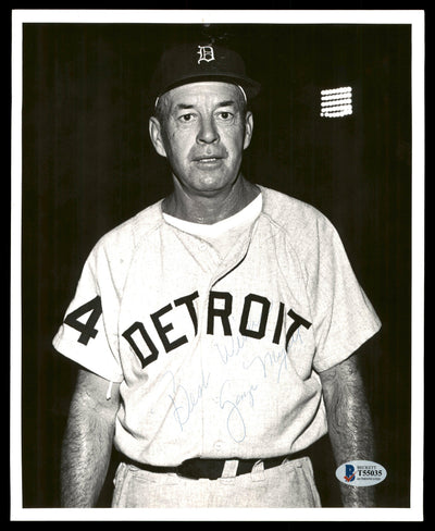 George Myatt Autographed 8x10 Photo Detroit Tigers "Best Wishes" Vintage Signature Beckett BAS #T55035