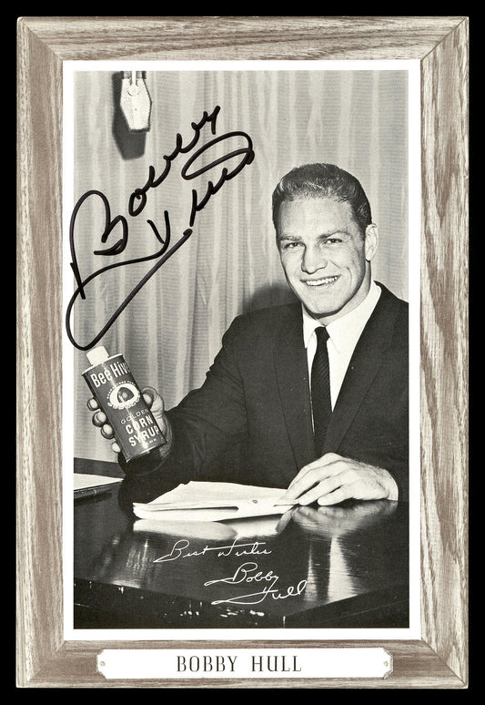 Bobby Hull Autographed 1964-67 Beehive Group 3 4.5x6.5 Photo Chicago Blackhawks SKU #176384