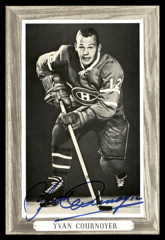 Yvan Cournoyer Autographed 1964-67 Beehive Group 3 4.5x6.5 Photo Montreal Canadiens SKU #176393