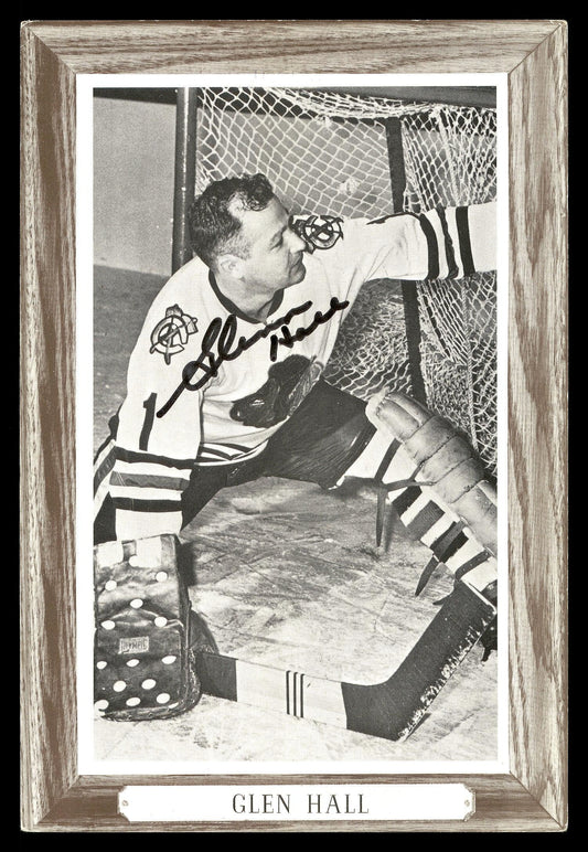Glenn Hall Autographed 1964-67 Beehive Group 3 4.5x6.5 Photo Chicago Blackhawks SKU #176455