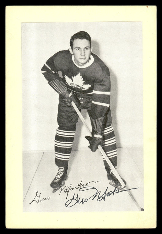 Gus Mortson Autographed 1944-63 Beehive Group 2 4.5x6.5 Photo Toronto Maple Leafs SKU #176685