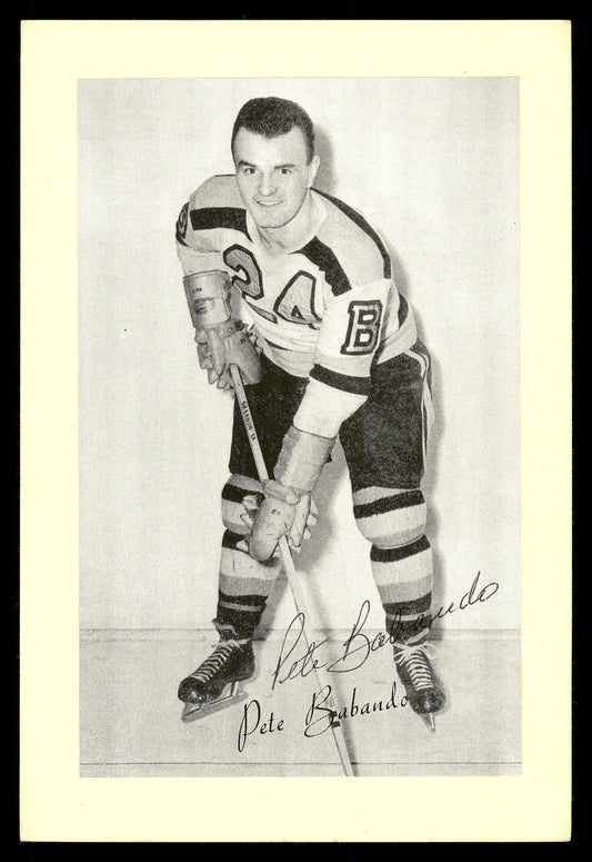 Pete Babando Autographed 1944-63 Beehive Group 2 4.5x6.5 Photo Boston Bruins SKU #176774
