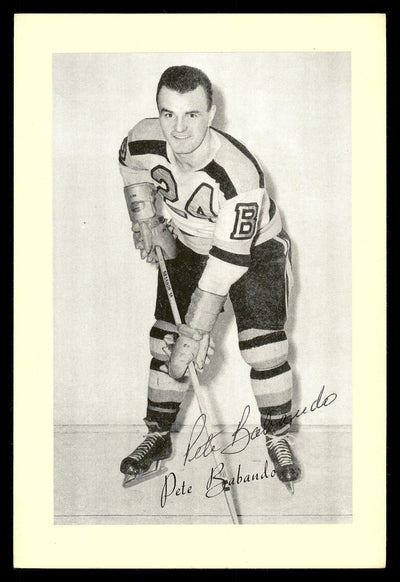Pete Babando Autographed 1944-63 Beehive Group 2 4.5x6.5 Photo Boston Bruins SKU #176774