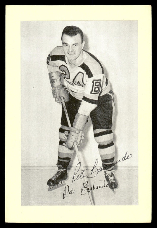 Pete Babando Autographed 1944-63 Beehive Group 2 4.5x6.5 Photo Boston Bruins SKU #176774