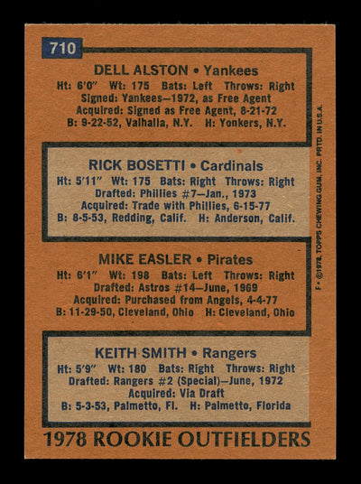 Keith Smith & Rick Bosetti Autographed 1978 Topps Rookie Card #710 SKU #167825