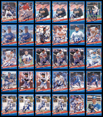 1991 Donruss Baseball Autographed Cards Lot Of 318 SKU #185532