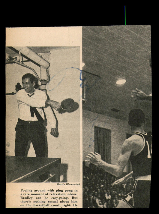 Bill Bradley Autographed 5x6.5 Magazine Page Photo Princeton Tigers SKU #185440
