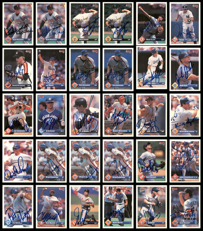 1993 Donruss Baseball Autographed Cards Lot Of 141 SKU #185534