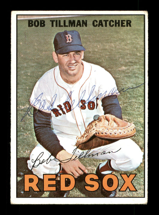 Bob Tillman Autographed 1967 Topps Card #36 Boston Red Sox SKU #170755