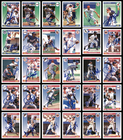 1992 Score Baseball Autographed Cards Lot Of 128 SKU #185566