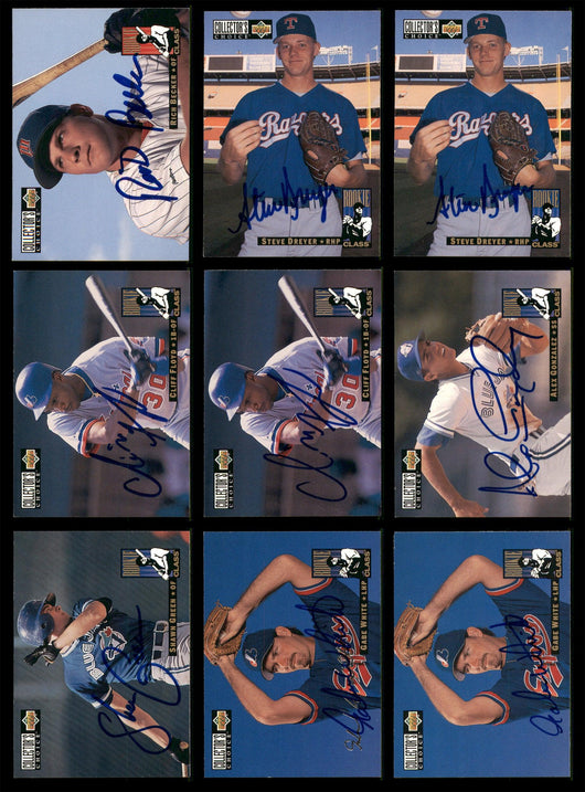 1994 Upper Deck Collector's Choice Baseball Autographed Cards Lot Of 87 SKU #185576