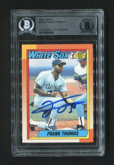 1990 Topps Frank Thomas #414B BGS Rookie Baseball Card