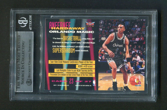 1993-94 Stadium Club #23 Anfernee Penny Hardaway BGS Authentic Autograph Signed Rookie BEAM TEAM Card