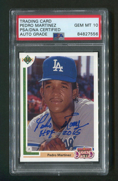 1991 Upper Deck #2F Pedro Martinez Signed Rookie HOF 2015 Card