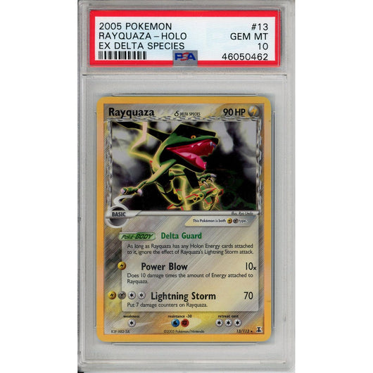 Pokemon Graded: Rayquaza 13/113 EX Delta Species (2005) Holo PSA 10