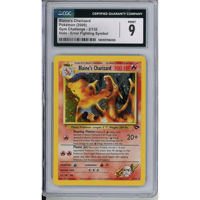 Pokemon Graded: Blaine's Charizard CGC 9