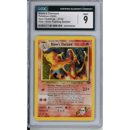 Pokemon Graded: Blaine's Charizard CGC 9