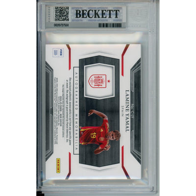 Sports Graded: Lamine Yamal #23 Panini Noir Autograph (2024-25) Color Beckett 8
